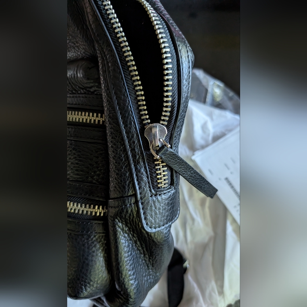 RARE, VINTAGE NWT Marc by Marc Jacobs Black Leather DOMO BIKER BACKPACK-$478 - Picture 10 of 14